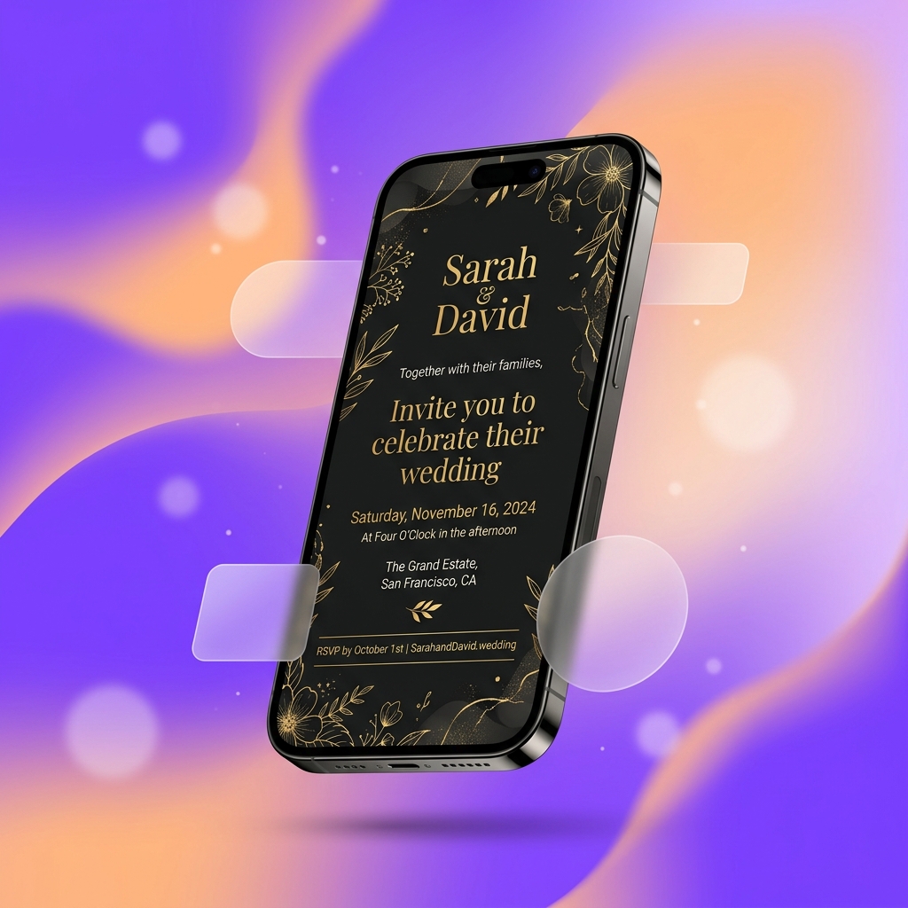 Invitation Digitale sur Téléphone
